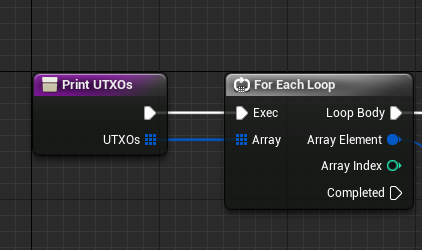 Iterate over UTXOs